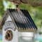 Glitzhome® 11" Washed White Solid Wood Fence Outdoor Garden Birdhouse